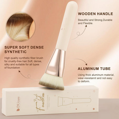 Pincel de base plano DUcare Pincel de maquiagem facial