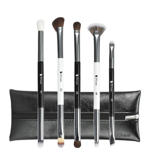 Panda 5Pcs Dual-ended Eye Travel Brush Set