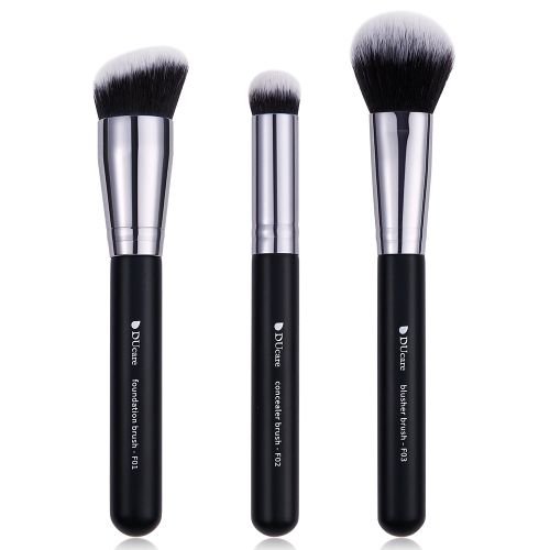 Panda Black & White Daily Need 3-Piece Face Brush Set
