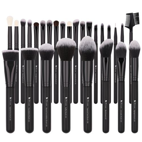 DUcare Pinceles de maquillaje profesional serie Panda Set de brochas de  maquillaje para el día de San Valentín, 31 piezas, base Kabuki, mezcla de