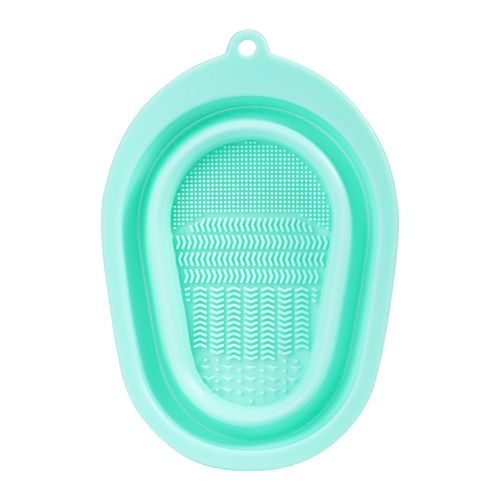 Tapis de bol de nettoyage de brosse de maquillage pliable en silicone