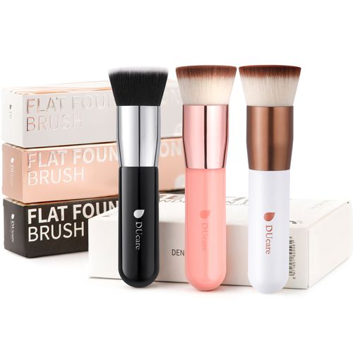 DUcare Classic Three-Color Flat Foundation Brush Set