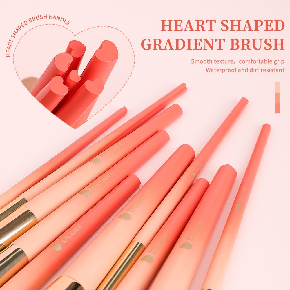 Love Struck- 14Pcs Makeup Brush Set with Hairclip (Free Gift)