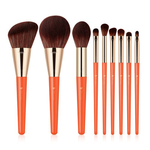 Deer Elf Natural Life 9 Piece Face & Eye Brush Set