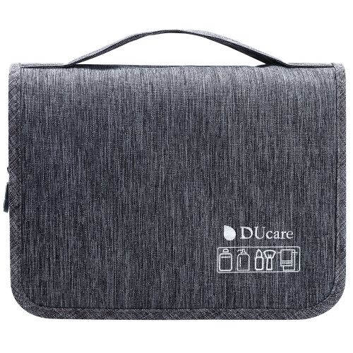 Grey Super Space Handheld Travel Makeup Bag