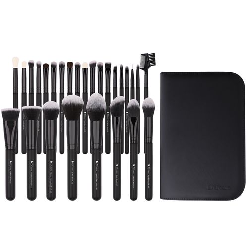 Best Buys Combine-Black Essentials 27-teiliges Gesichts- und Augenpinsel-Set + Tasche
