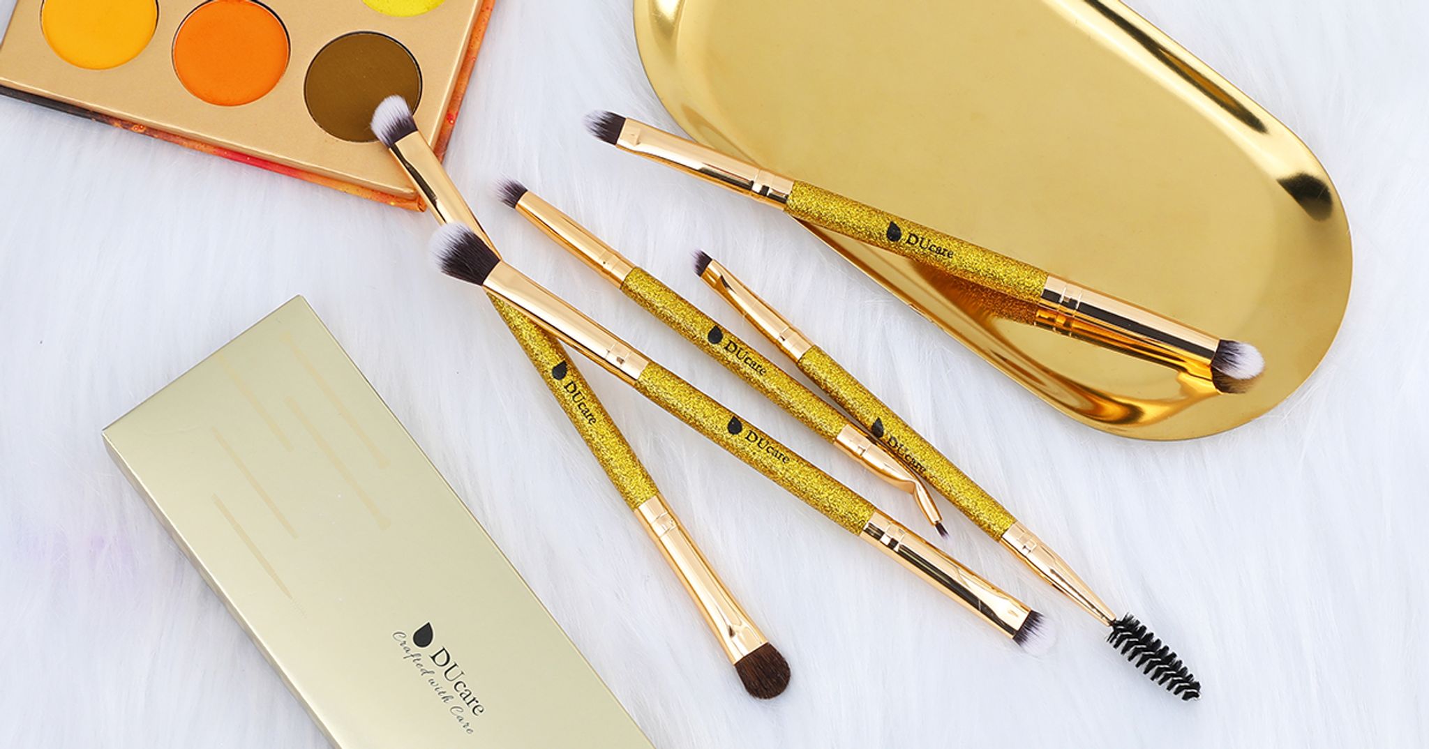 DUcare Beauty makeup brushes afterglow series pc banner