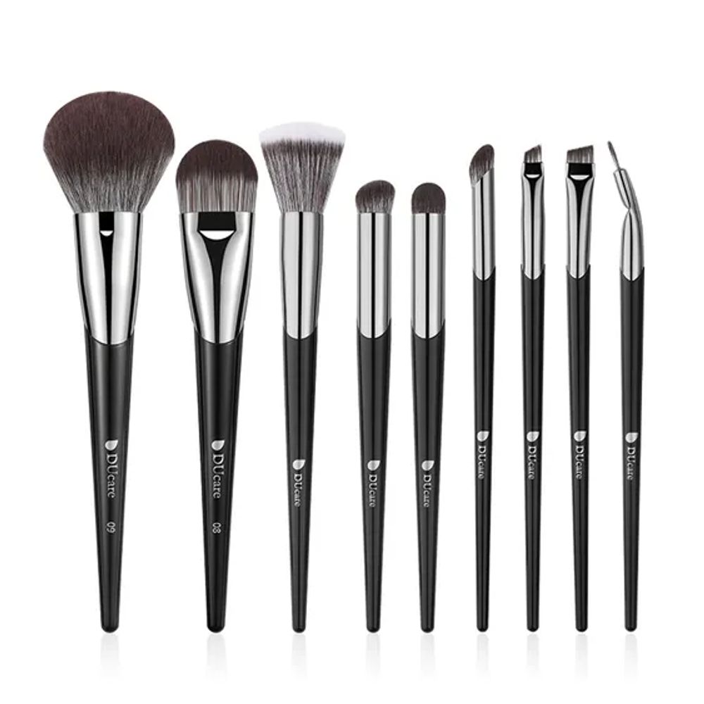 DUcare Beauty 9pcs V series makeup brushes  high quality synthetic fiber