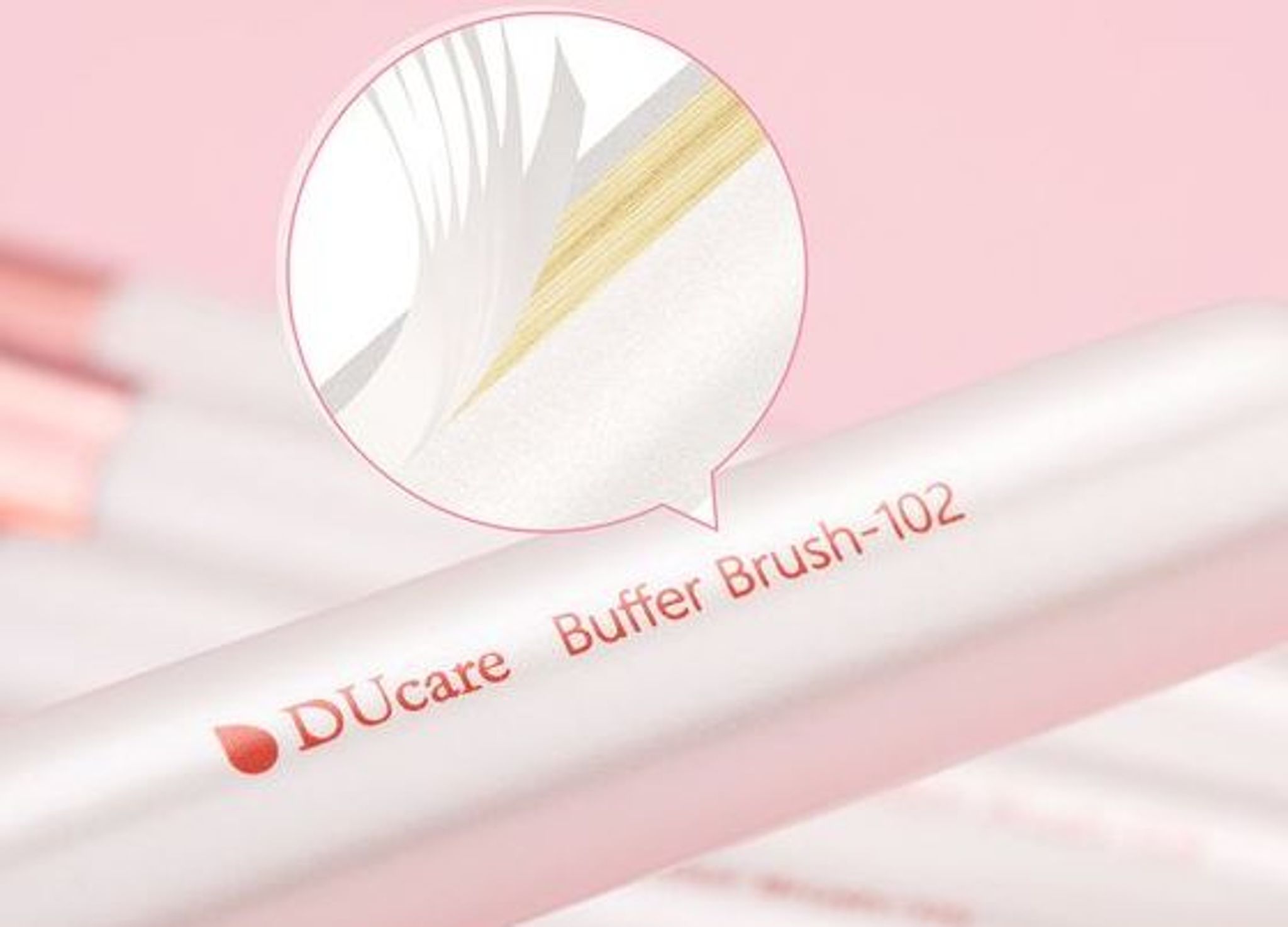 DUcare Beauty makeup brushes white angel wooden handle