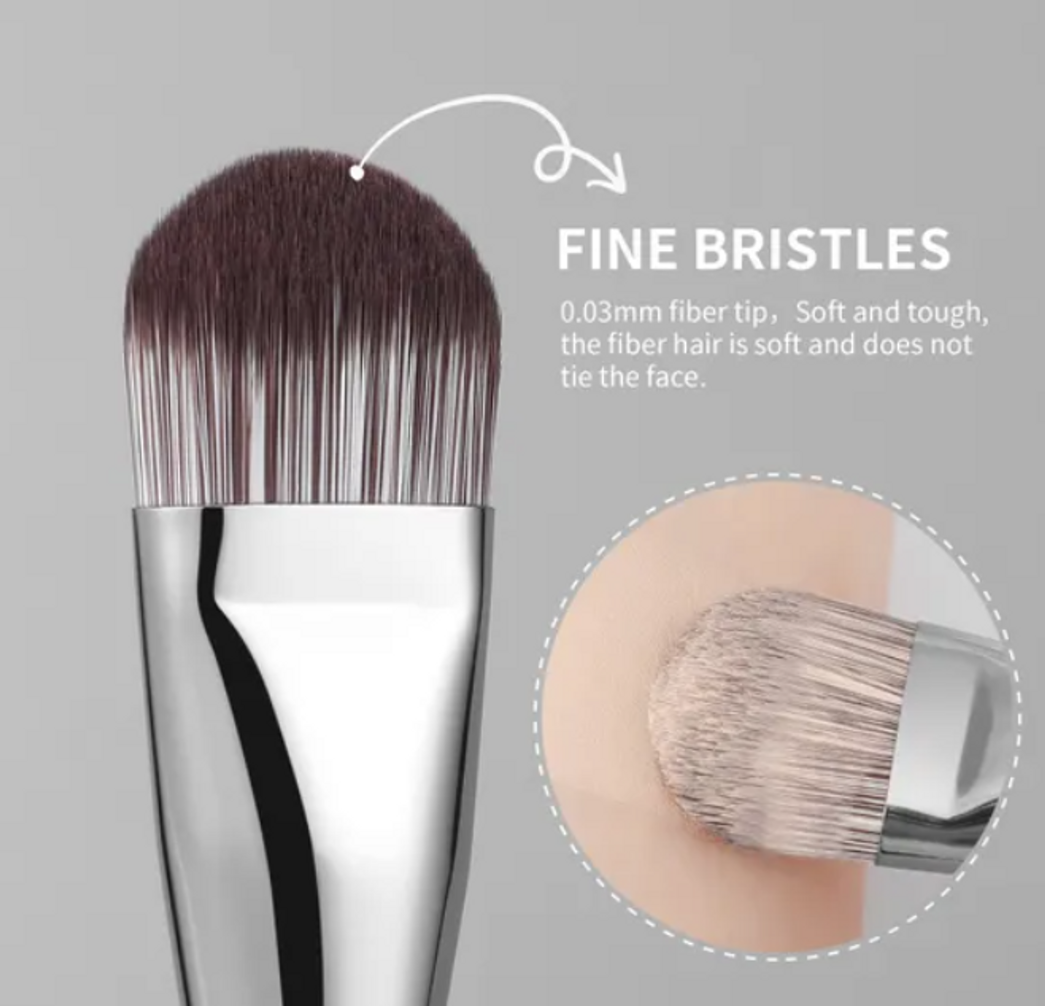 DUcare Beauty face makeup brushes foundation V series fine bristles