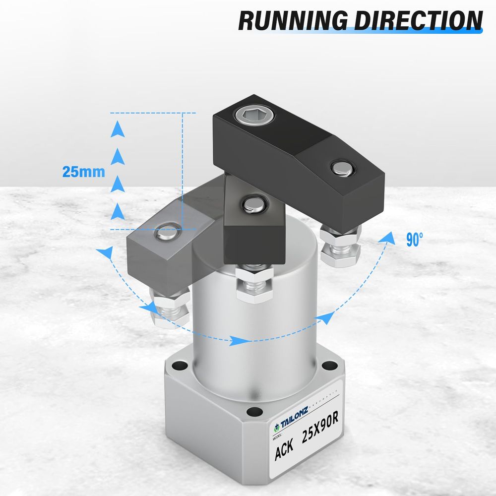 SRC40 90 Degrees Pneumatic Swing Clamp Cylinder Pneumatic Rotary Clamping CylinderSRC40X90R