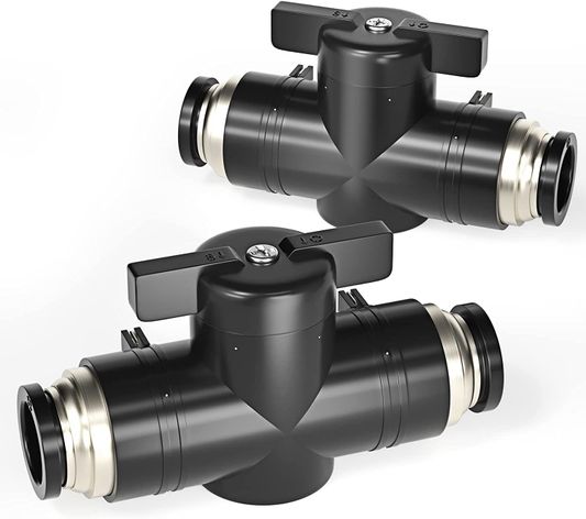 Racor Recto Macho Push To Connect - 10mm Tubo OD X 1/4" BSP, Cobre Niquelado, Pack De 5 Unidades
