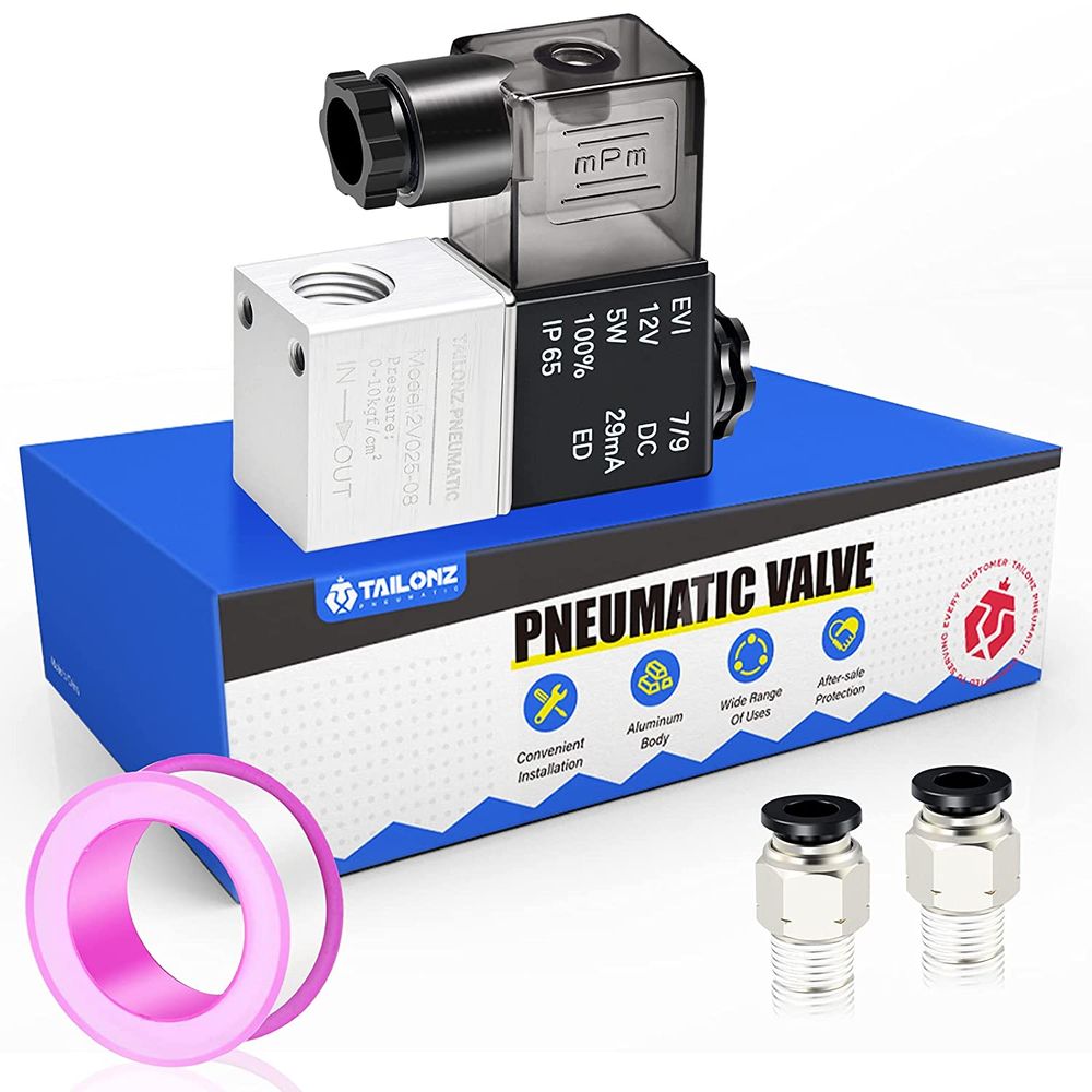 TAILONZ PNEUMATIC 1/4 inch NPT 12V 24V 110V 220V Way 