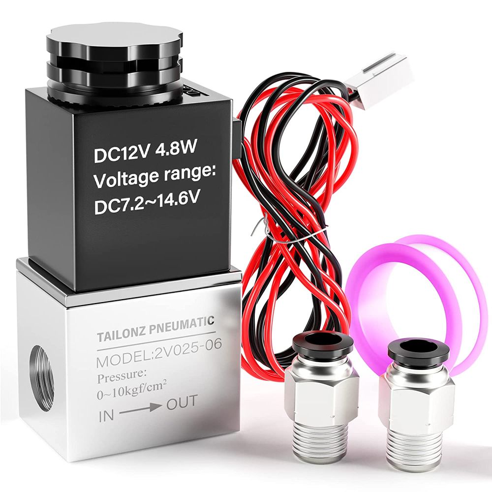 Solenoid Valve Normally Closed 2V025-06 AC220V DC12V24V multi-way 2V025-08 dc12v  24v 220v Pneumatic Solenoid Valve Normally Closed 2V025-06 AC220V DC12V24V multi-way