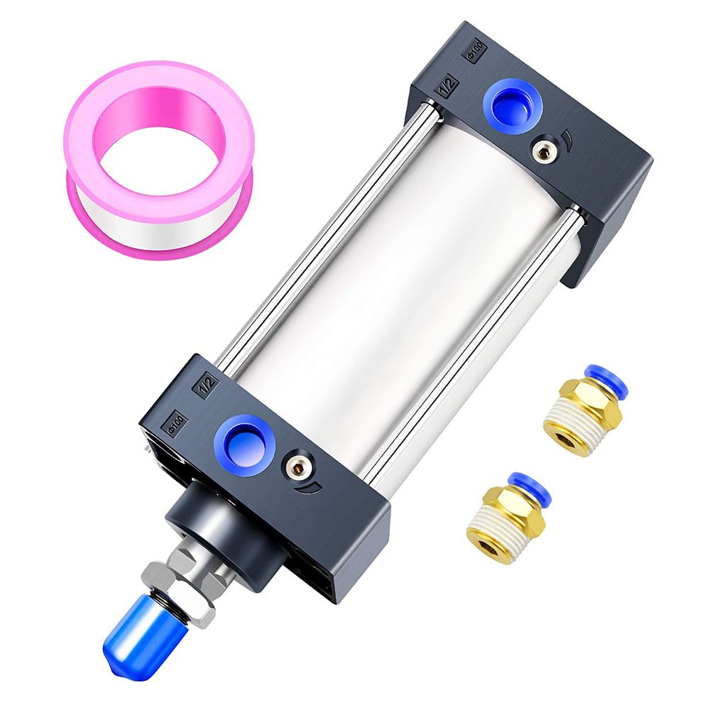 Baomain Mini Pneumatic Air Cylinder - 25mm Bore, 100mm Stroke, Double Acting For Automation & Industrial Use | Stainless Steel - View #11