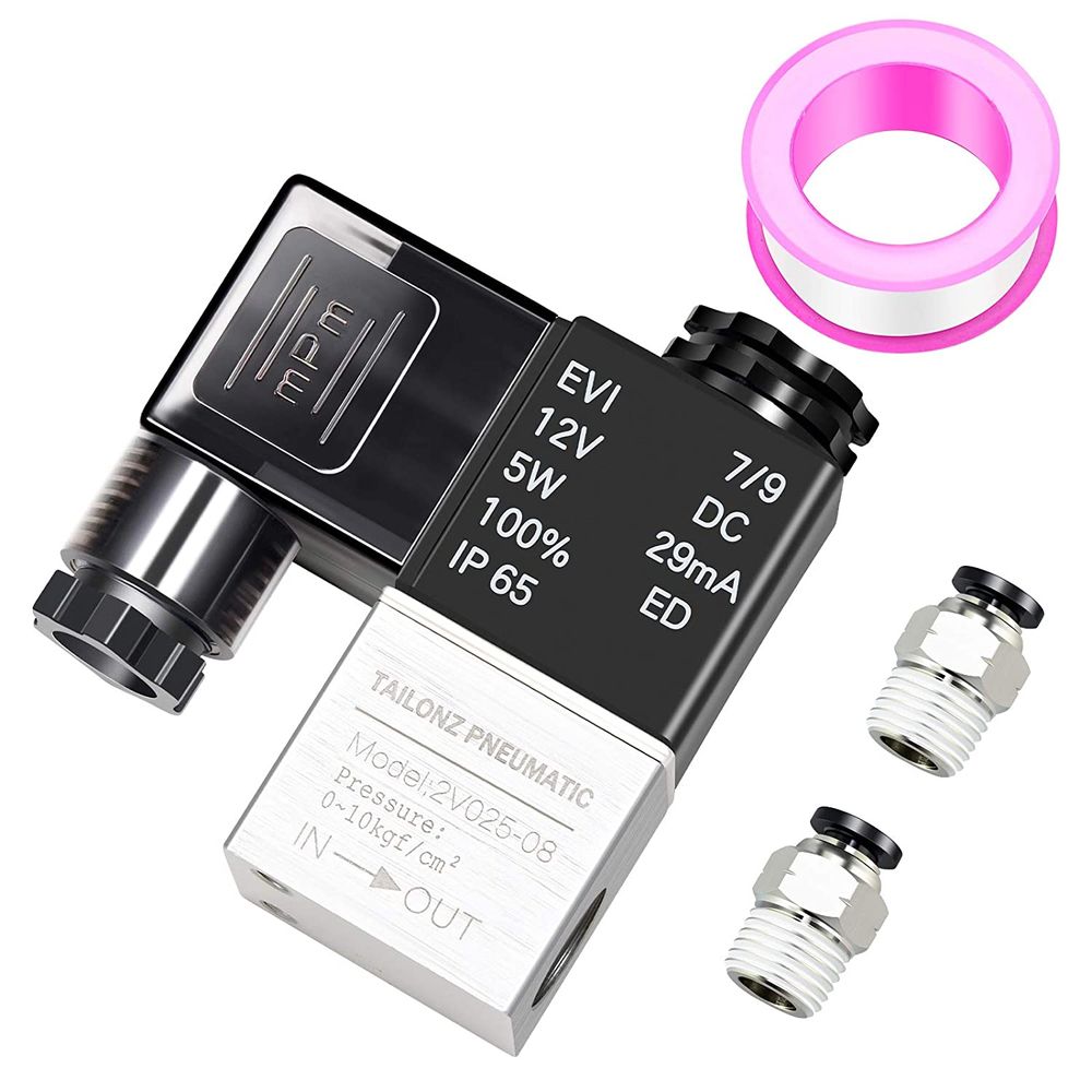 TAILONZ PNEUMATIC 1/4 inch NPT 12V 24V 110V 220V Way