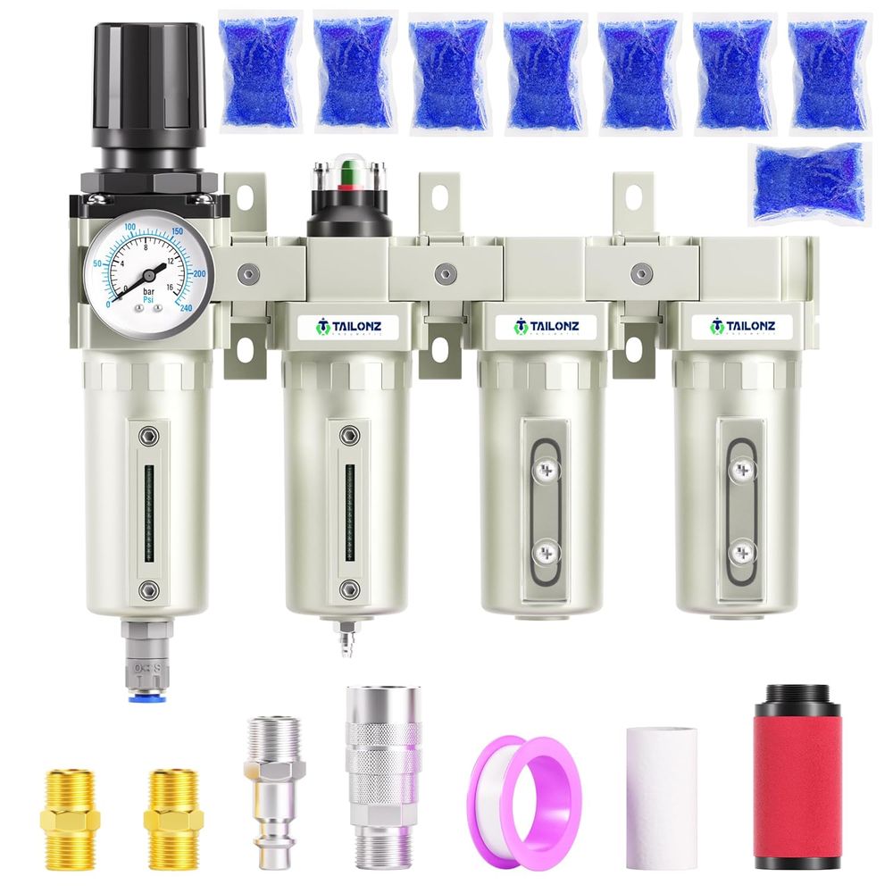 TAILONZ PNEUMATIC 0-240PSI 1/2 Inch NPT Industrial Grade 4