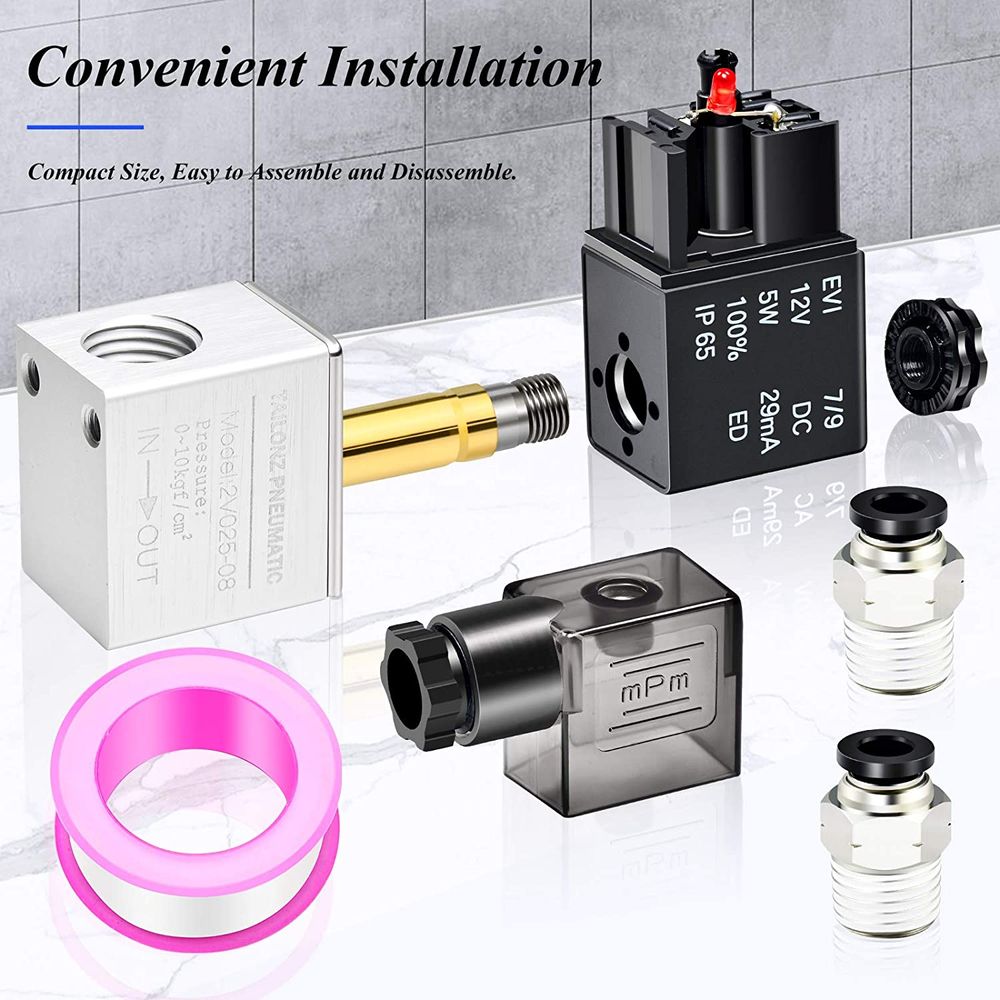 Amazon.com: Air Solenoid Valves 2V025-08 2 Position 2 Port 1