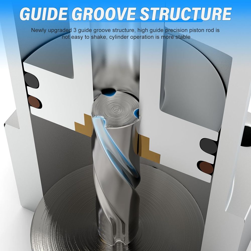 Cilindro Pneumatico Rotativo 90 Gradi ACK25-90R - Per Serraggio E Rotazione, Alluminio - Foto 8
