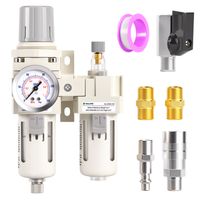 TAILONZ PNEUMATIC 3/8 Inch NPT Air Filter Pressure Regulator