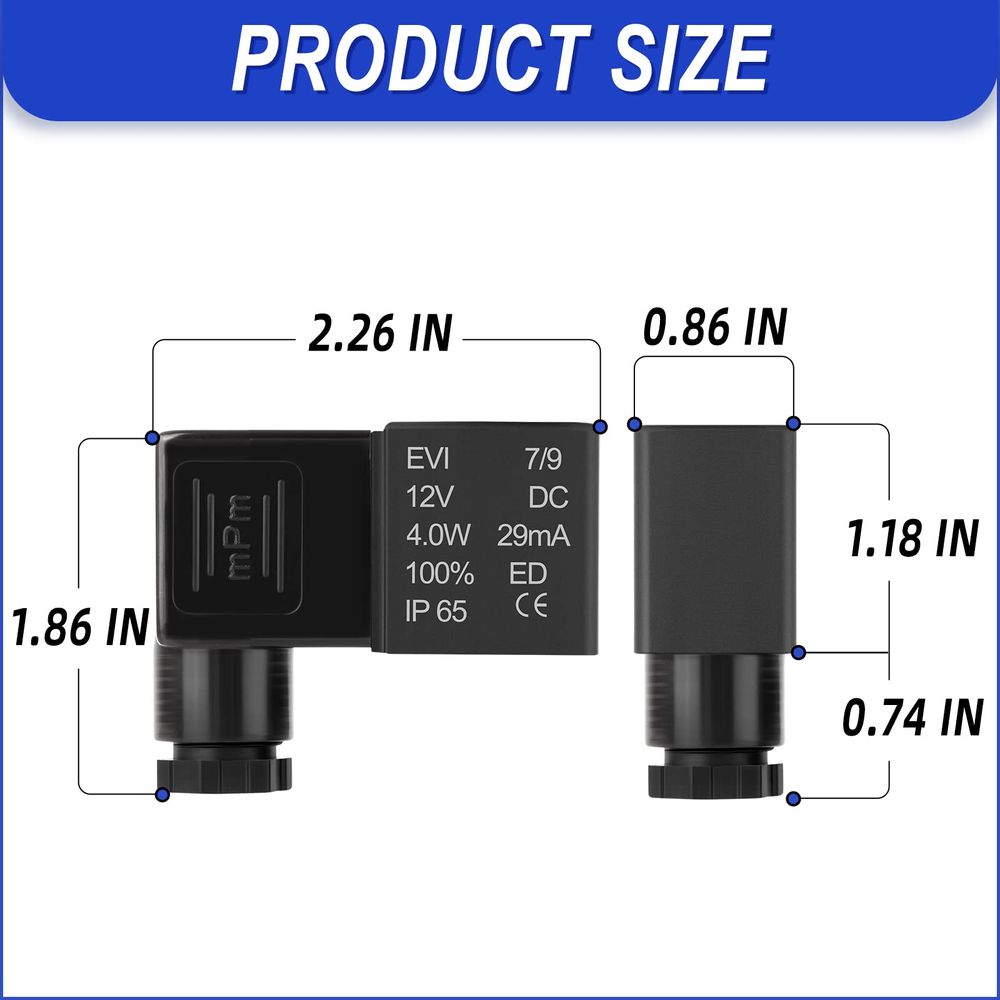 Produktbild von TAILONZ PNEUMATIC Magnetventil 4V220-08 DC12V – 2/5-Wege, Doppelspule, Vorgesteuert, 1/4 BSP