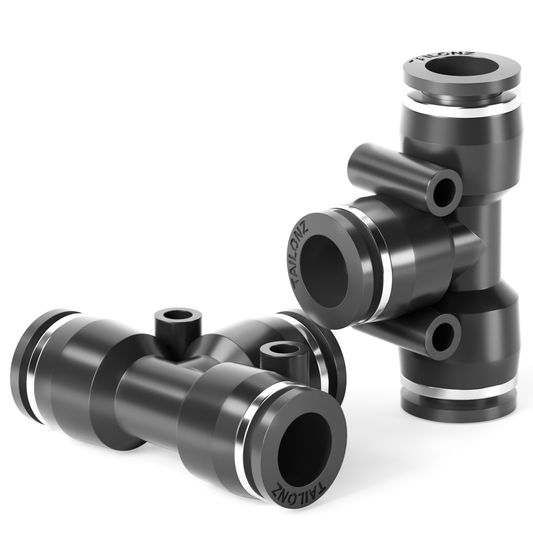 ERGAOBOY 5 Stück Außengewinde gerade 6MM Rohr OD x 1/8 BSP Gewinde Push to Connect Armaturen, Air Push Connect Werkzeug Pneumatik Schlauch Armaturen