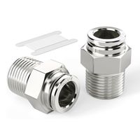 TAILONZ PNEUMATIC Raccords coudés mâles 4mm OD tube x 3/8 pouces BSP