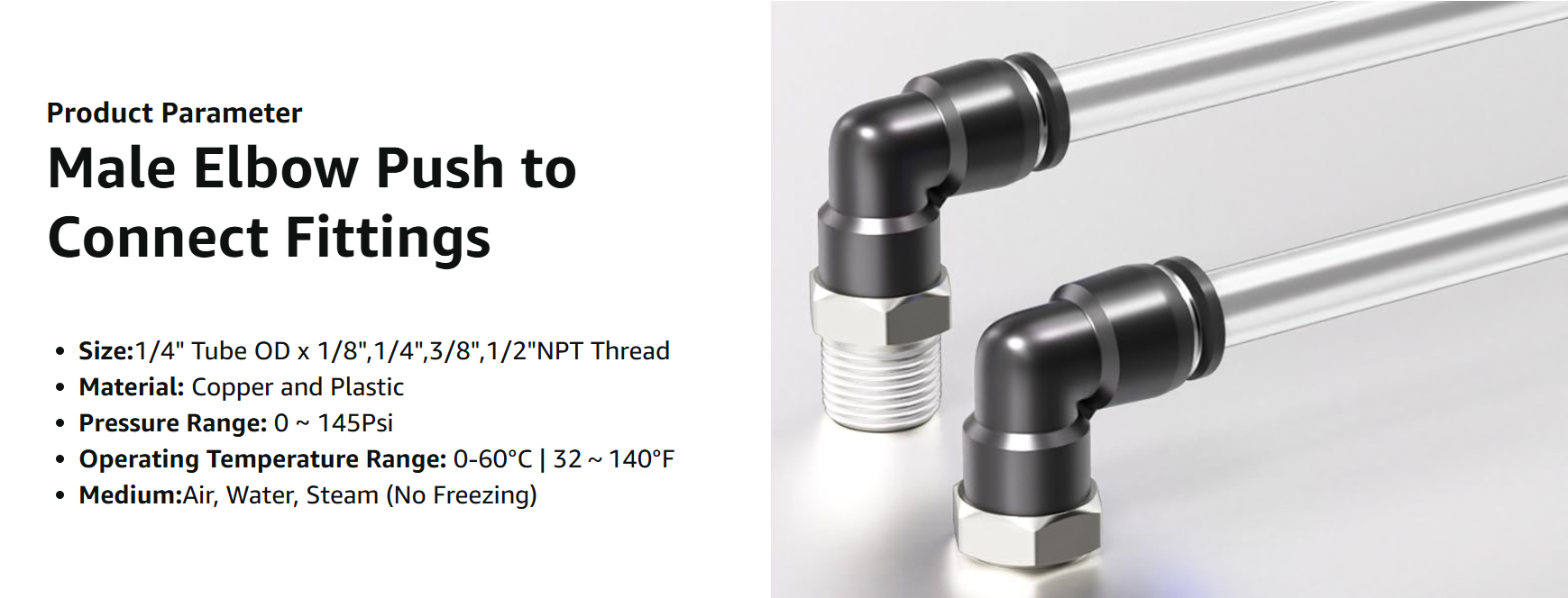 10 PE Pneumatik T Stück Verschraubungen 16 Mm – Push In Steckverbinder Für 4 16 Mm Schläuche, Für Luft & Vakuum, 0 1,0 MPa