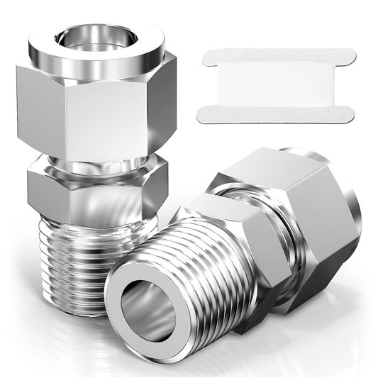 1/4 BSP Schroefdraad Fitting TAISHER RVS Pijpnippel 1/4 BSP Mannetje X Vrouwtje, 50 Mm - Voor Water, Olie, Lucht Of Gas 1/4 BSP Mannelijk Vrouwelijk