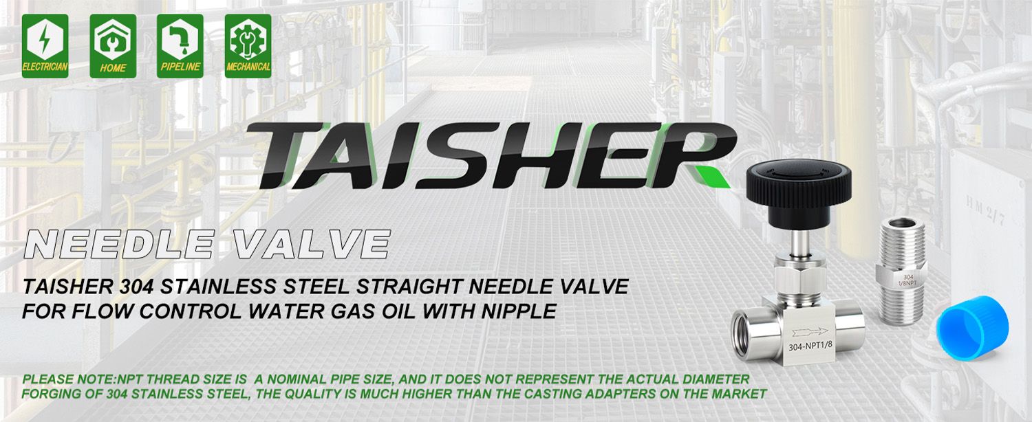 TAISHER 304 Stainless Steel Needle Valve - 1/4" Female NPT, High Pressure For Water/Gas/Oil - View #10