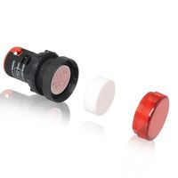 thumbnail image 2 of Status Led GASHER 12V/24V/110V 20mA Energy Saving Indicator Light Mounting Hole Size 22mm (7/8 Inch) Red Green Yellow (110V) 6 Pcs 110v Led Indicator Light 2 of 11
