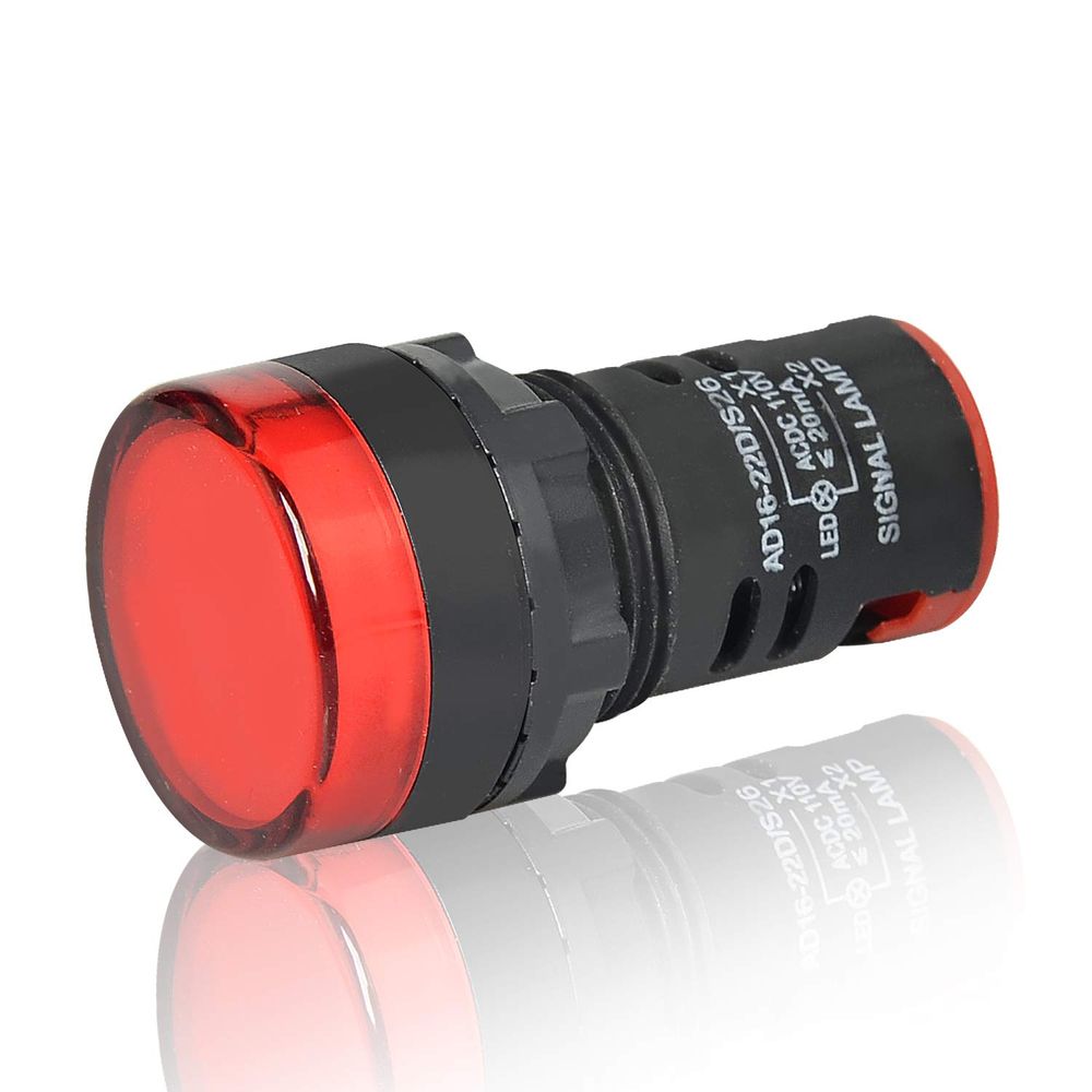 Indicatore LED Heschen 22 Mm | AD16-22D/S, 24VDC, Giallo | Spia Luminosa Per Quadri Elettrici | Confezione Da 5 Pezzi - Foto 7