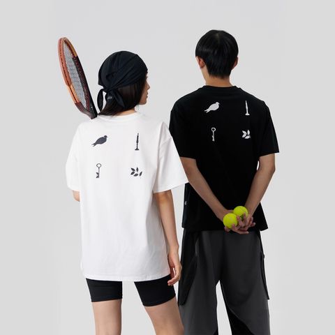 FMACM Embroidered Print Short-Sleeve T-Shirt