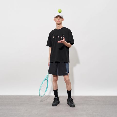 FMACM Tennis Player Embroidered Short-Sleeve Shirt