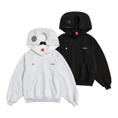 FMACM Bored and Mad 24SS Heavy Wash Worn and Done Hooded Airbag Pillow Sweatshirt