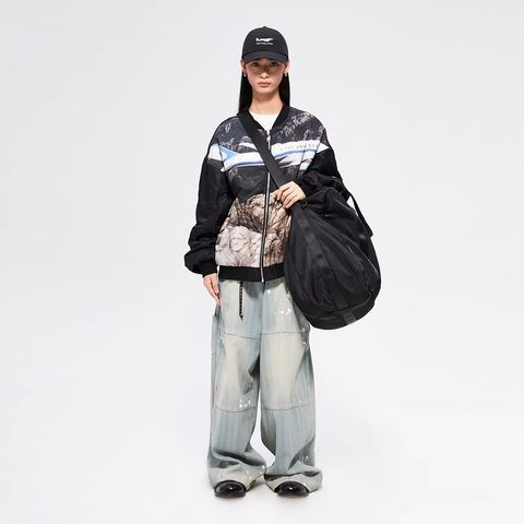 FMACM Bored and Mad X Control Club Air Force One Large Capacity Travel Crossbody Bag
