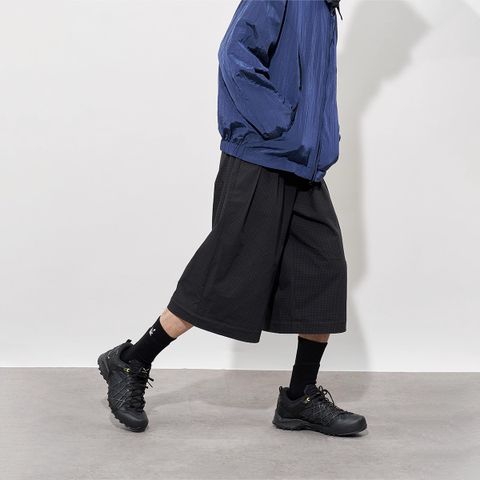 FMACM Two-in-One Detachable Checkered Casual Straight-Leg Pants