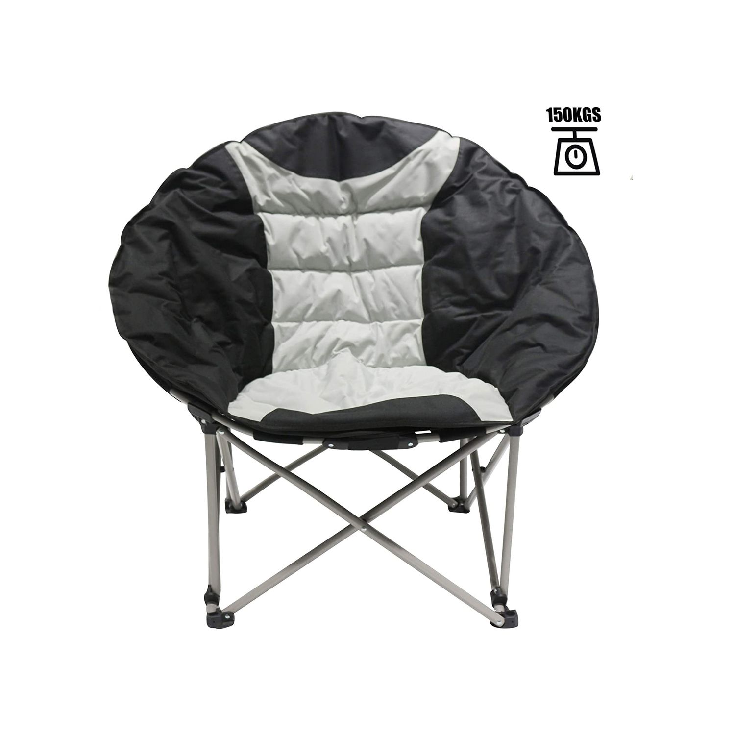 XXL Moon Folding Camping Outdoor Club Padded Chair