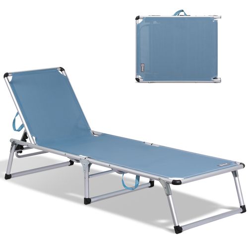 1*1 Textilene Foldable Sun Lounger-Lightweight For Beach