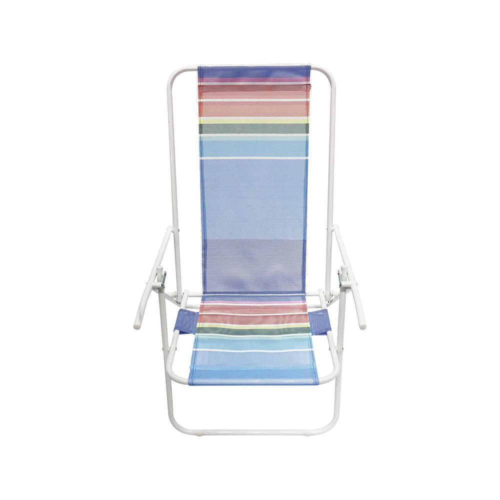 Cadeira dobrável de praia leve com encosto ajustável de 2 vias