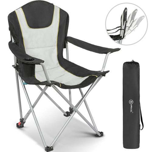 Foldable Camping Chair Fishing Chair with 3-way adjustable backrest