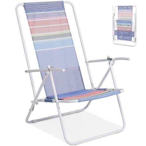 Lightweight Beach Folding Chair With 2-Way Adjustable Backrest