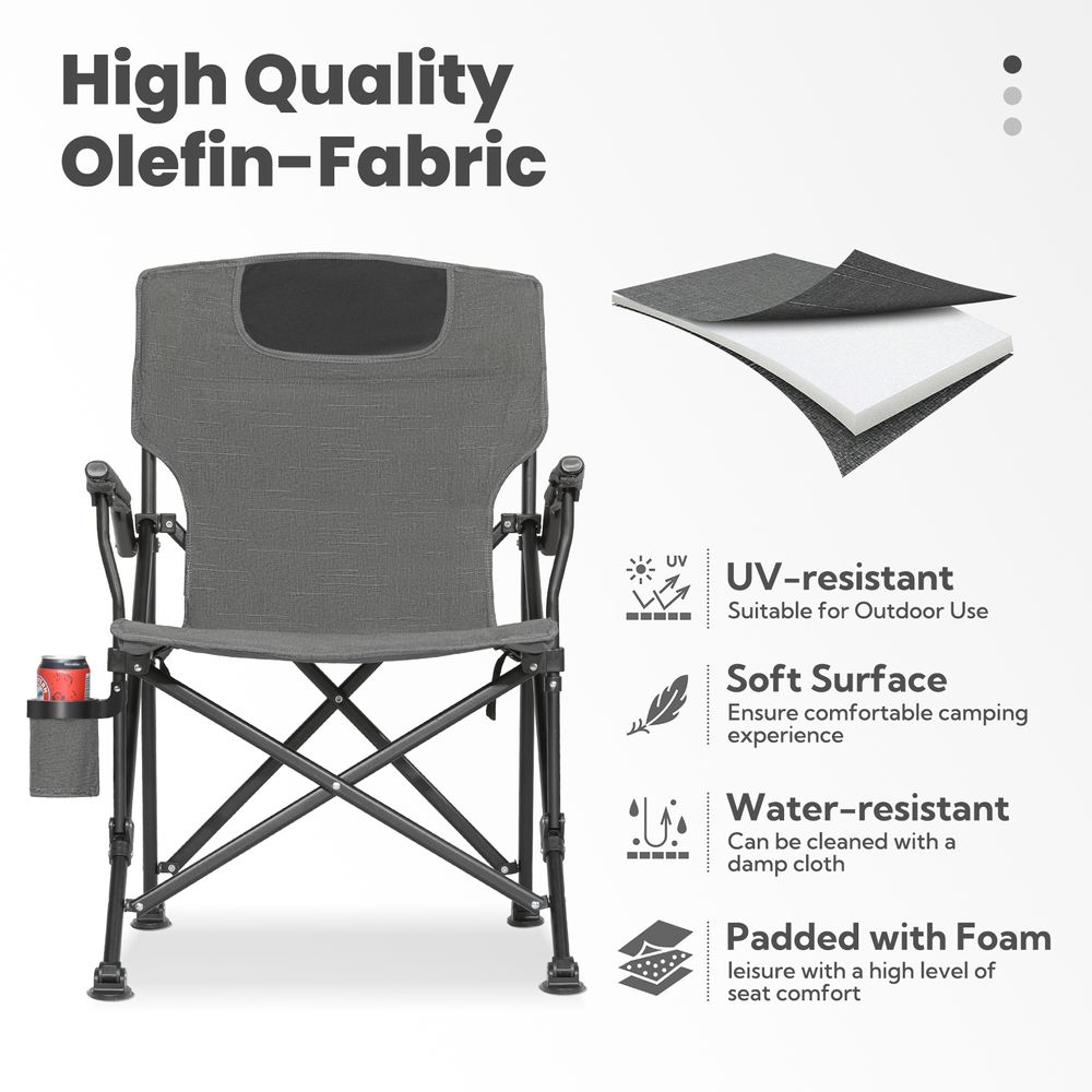 Cadeira dobrável de acampamento Luxus resistente a UV HOMECALL