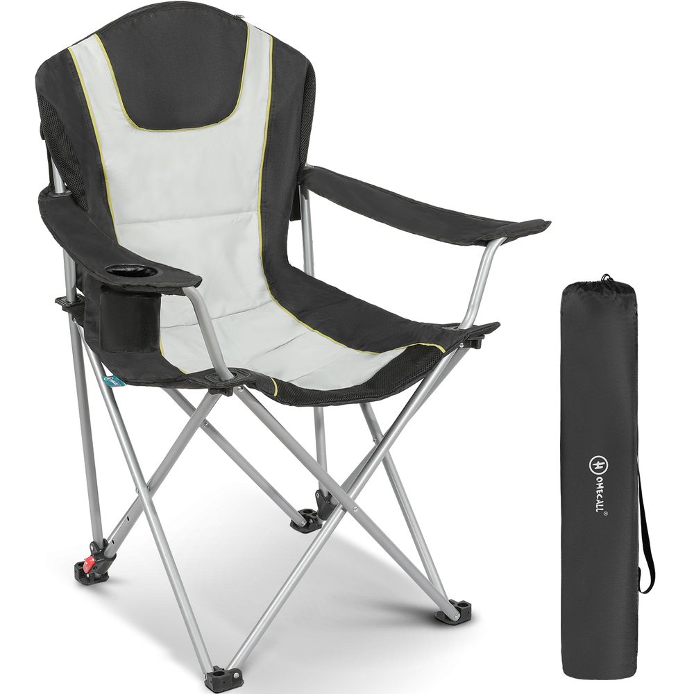 Foldable Camping Chair Fishing Chair with 3-way adjustable backrest