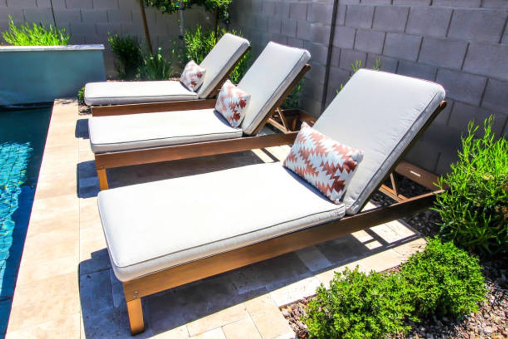 High level sun discount loungers