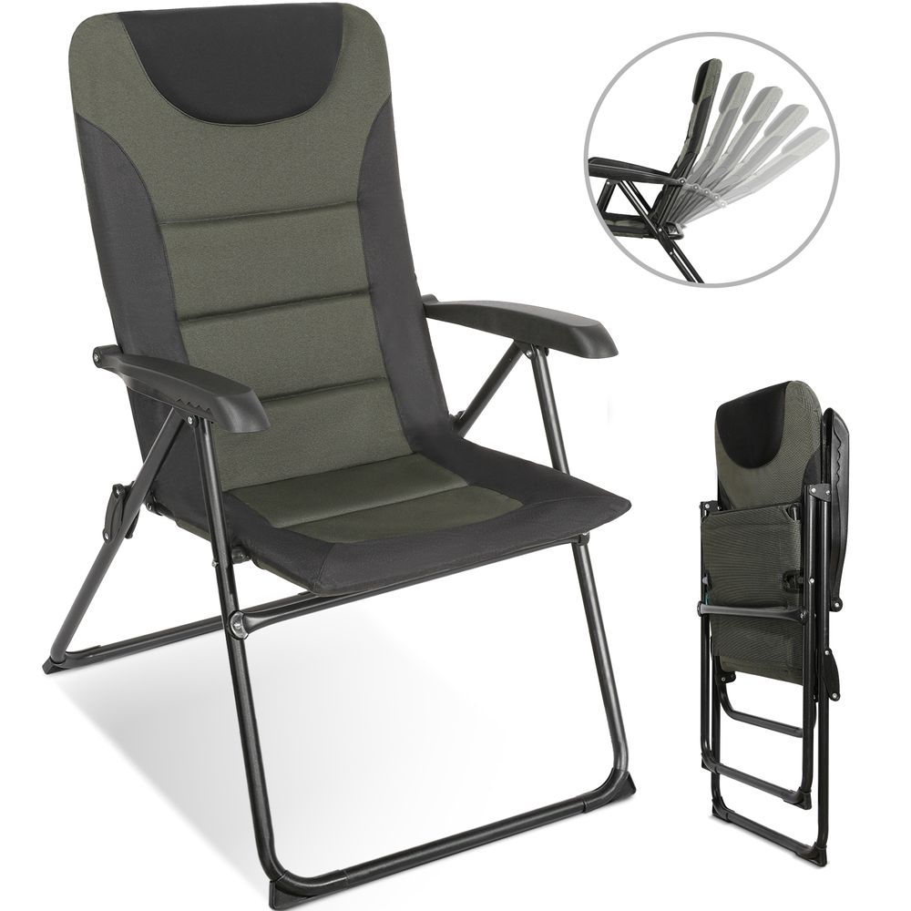 HOMECALL 5-Step Backrest Padded Folding Chair