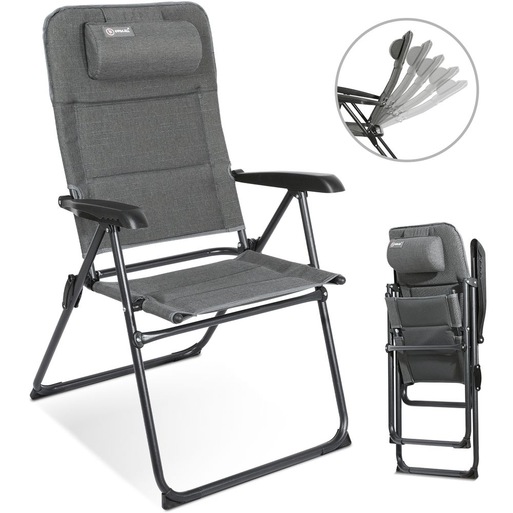 HOMECALL UV Protect 5-Step Backrest Padded Folding Chair
