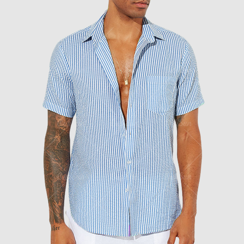 Men's summer style casual print shirt