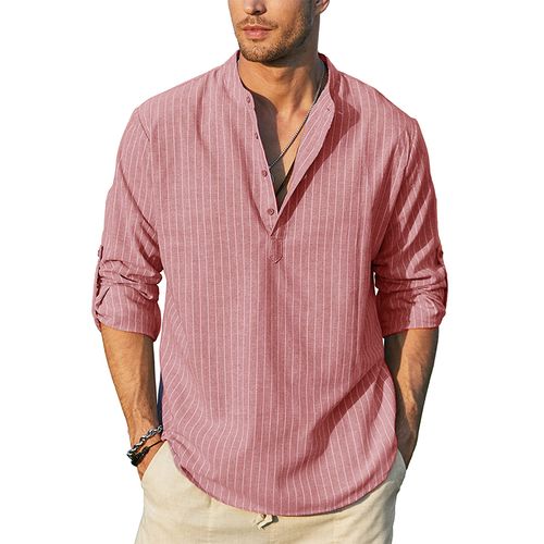 Men's Striped Long Sleeve Shirts