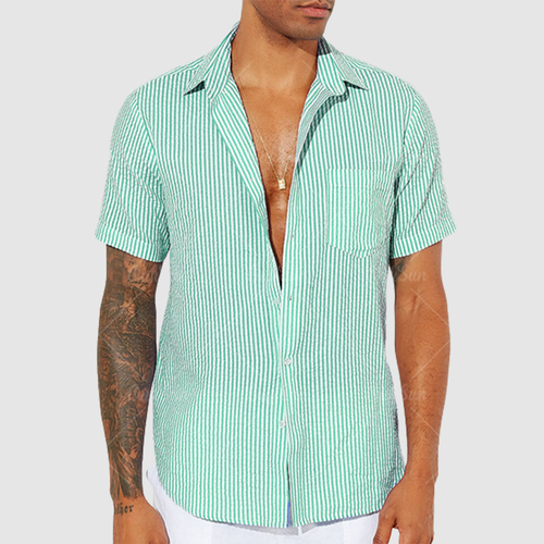 Men's summer style casual print shirt